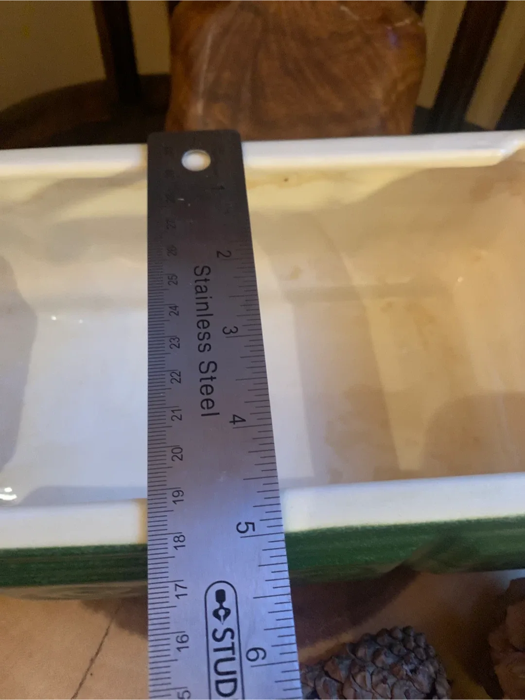 Vintage Green Glazed Planter image indicator(8)