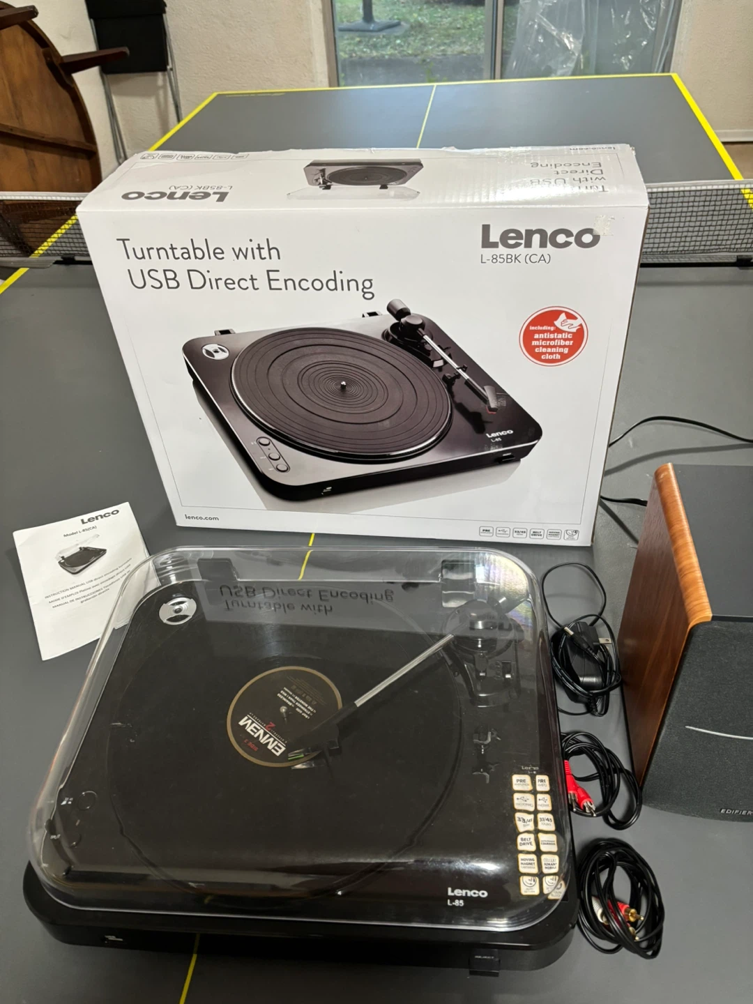 Lenco L-85BK(CA) Turntable with USB & Edifier Speakers - photo 2