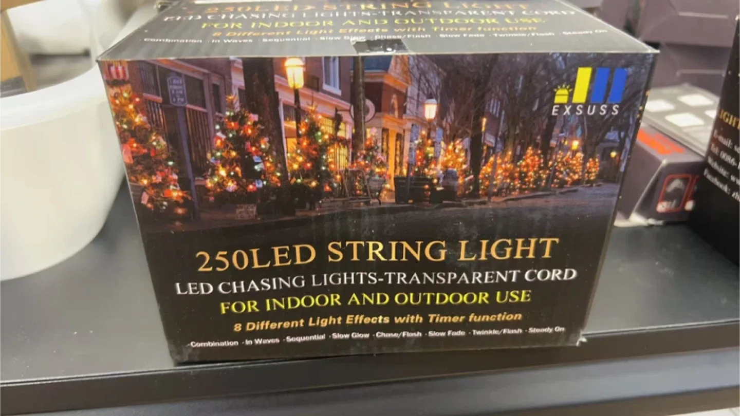 Brand New EXSUSS 250 LED String Lights - New in Box!