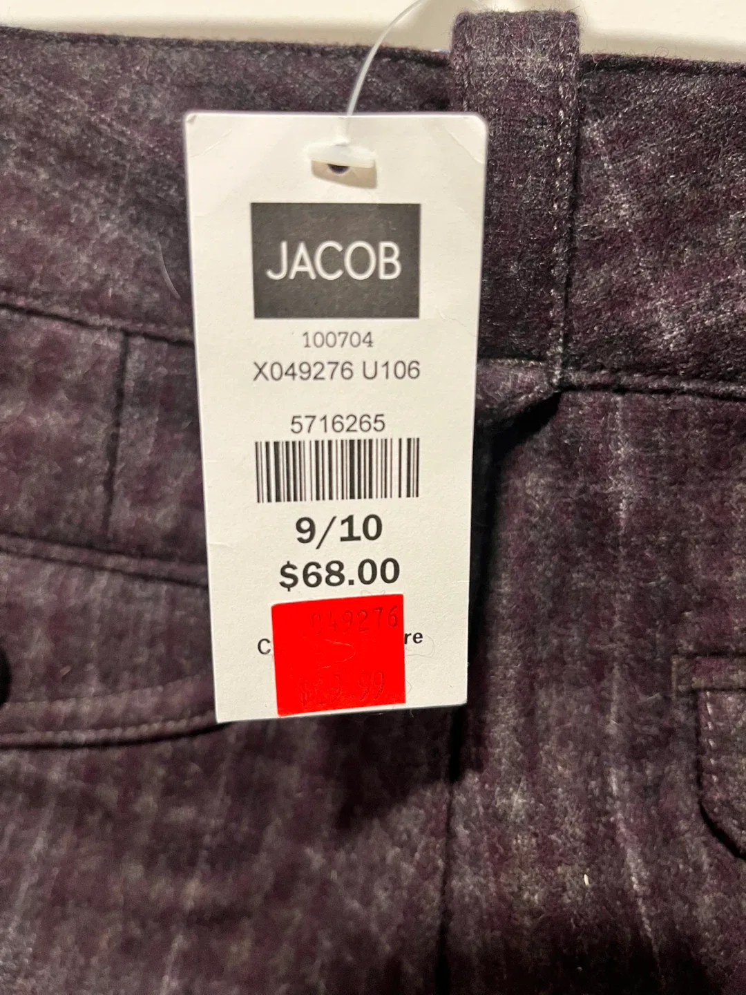 Jacob Plaid Flare Pants Size 9/10 image indicator(3)