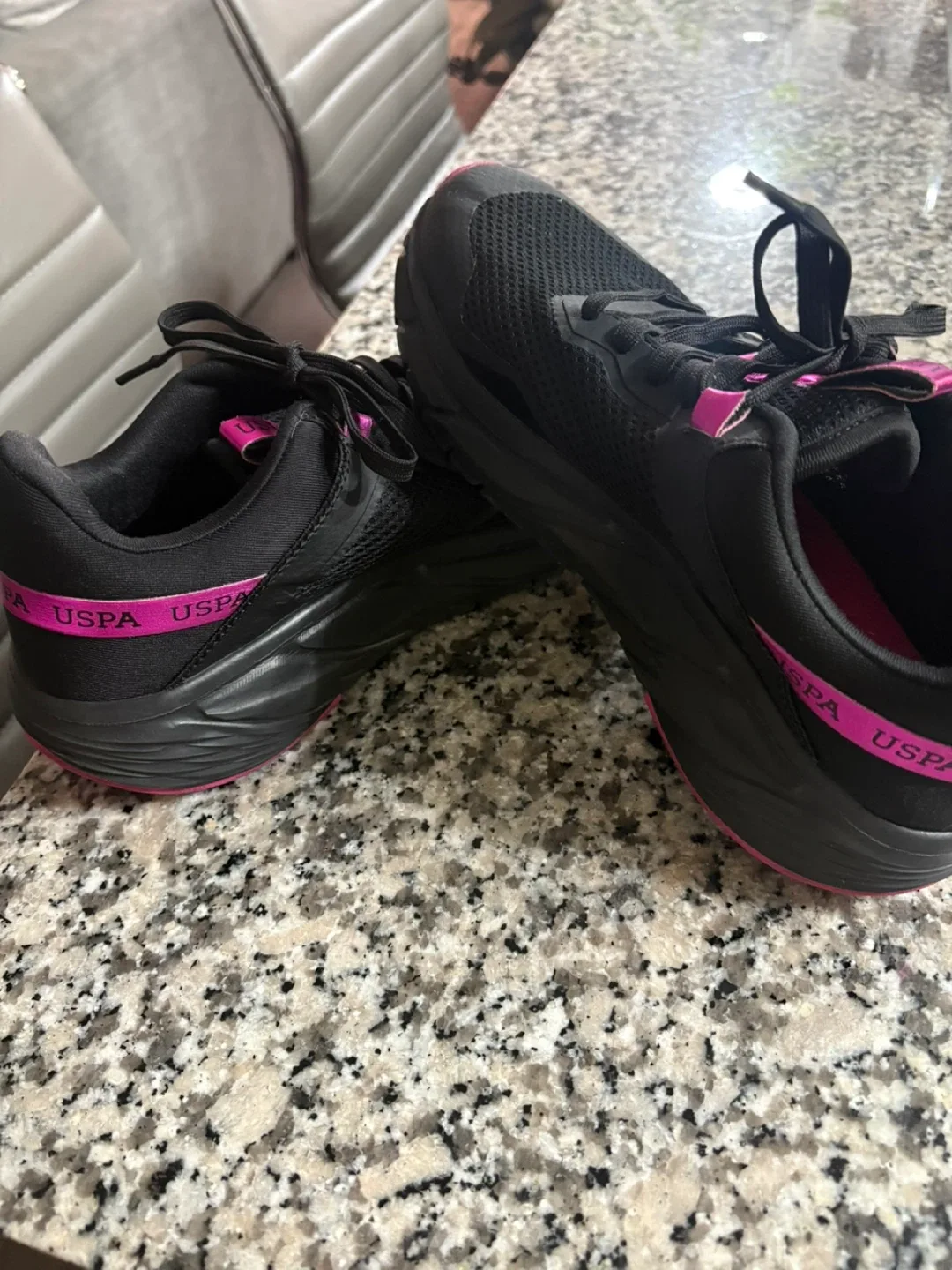 U.S. Polo Assn. Black & Pink Sneakers image indicator(4)