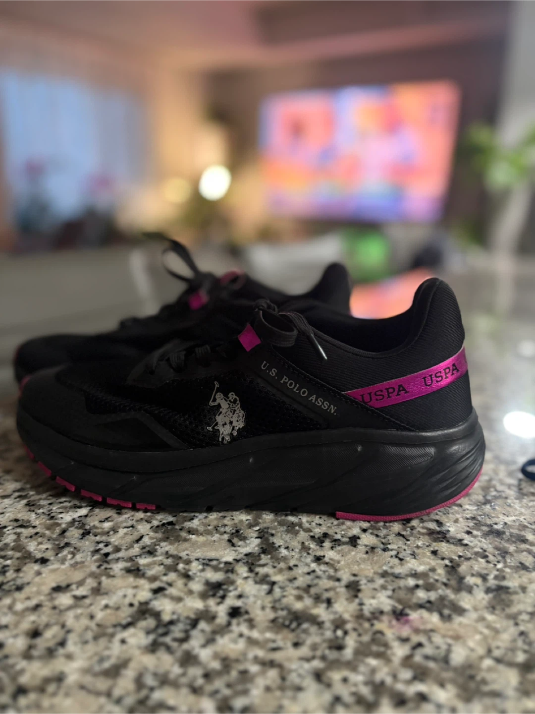 U.S. Polo Assn. Black & Pink Sneakers - photo 2