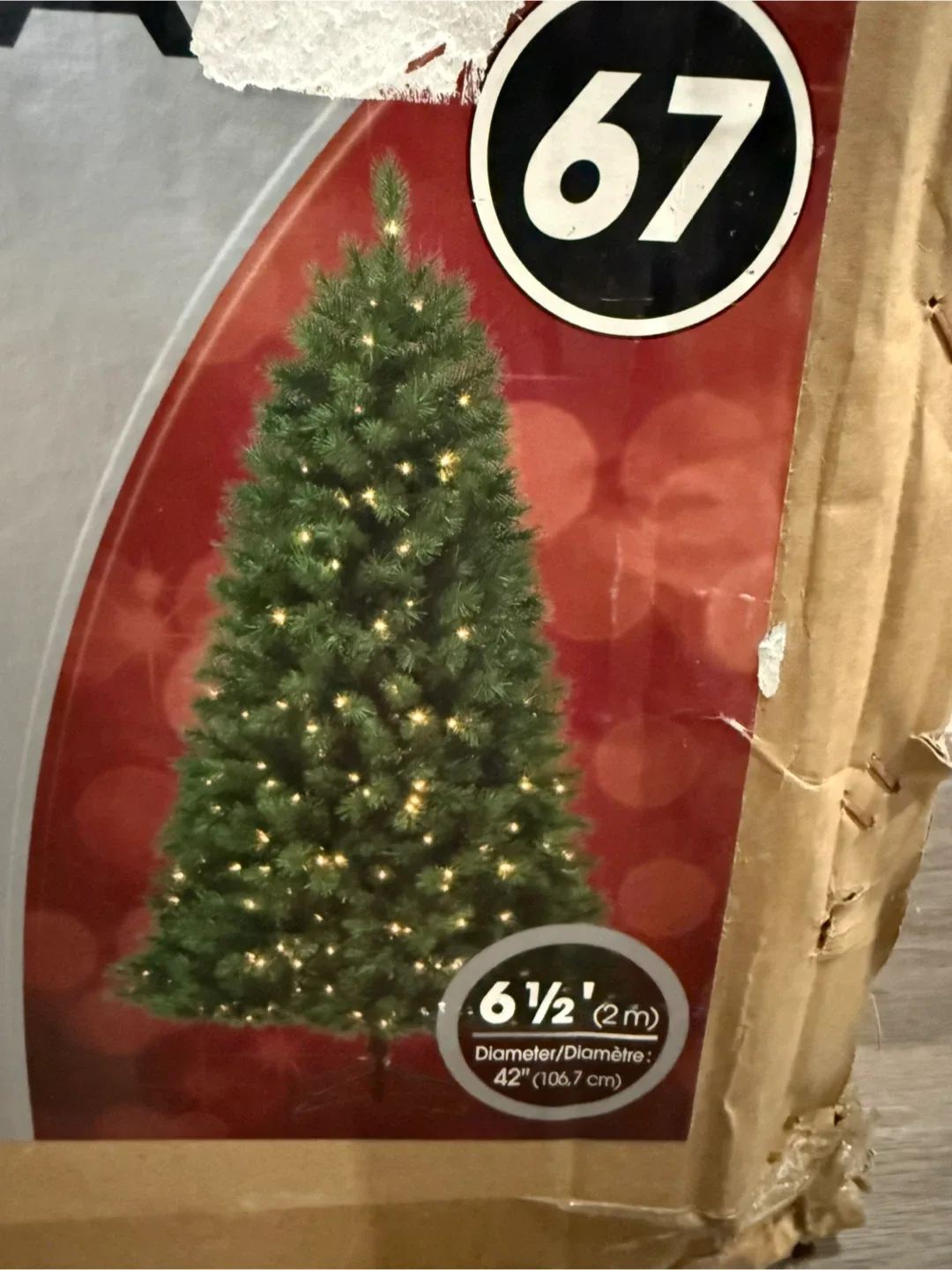 6 1/2' Artificial Christmas Tree