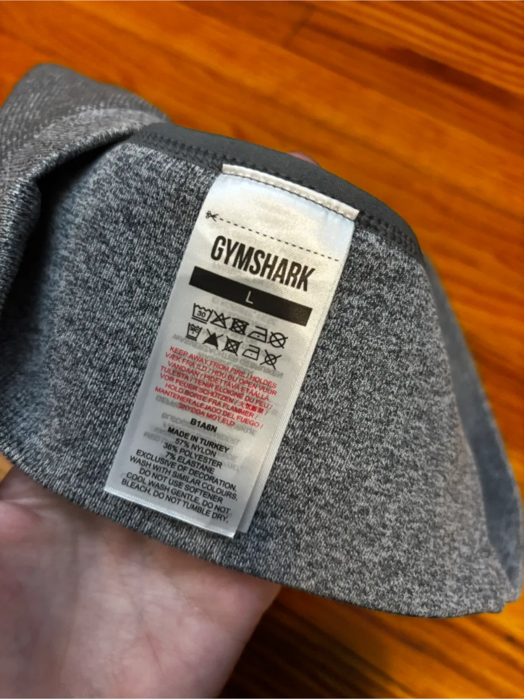 Gymshark Grey Sports Bra - Size L image indicator(3)
