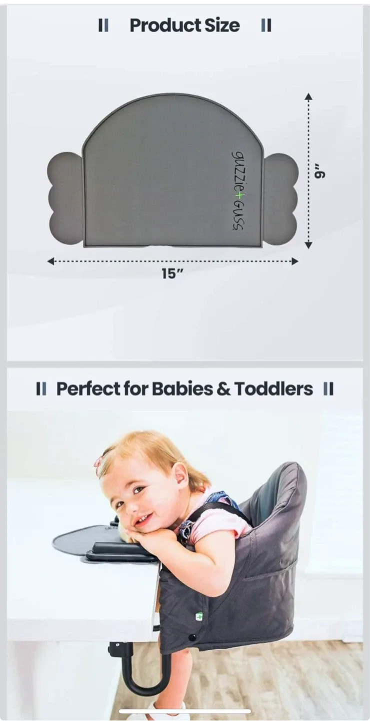 guzzie+Guss 201 Perch Table Chair + Silicone Placemat Set image indicator(3)