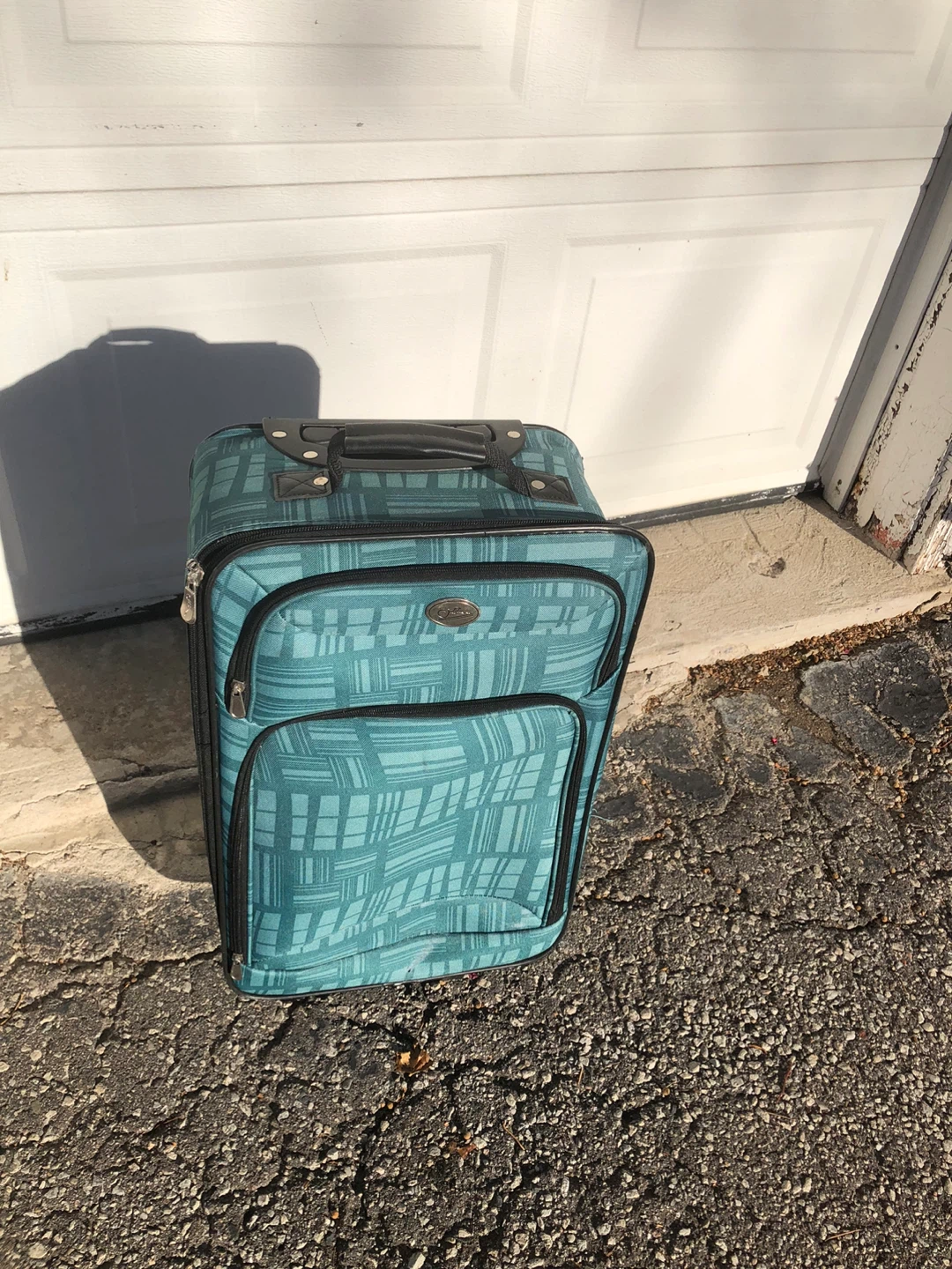 Teal Rolling Suitcase 7x10x20 inch - photo 2