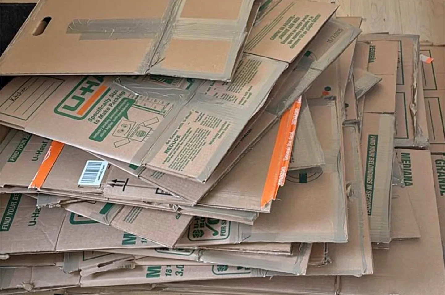 U-Haul Moving Boxes - Various Sizes