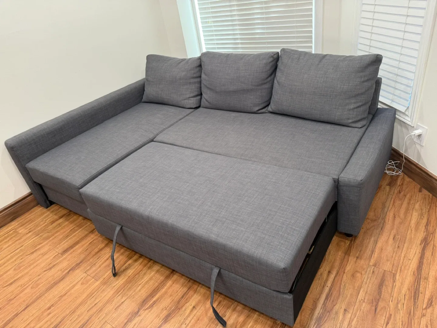 Grey Sleeper Sectional Sofa with Storage image indicator(4)