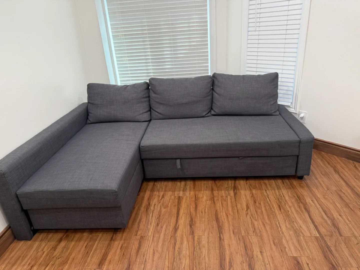 Grey Sleeper Sectional Sofa with Storage image indicator(2)