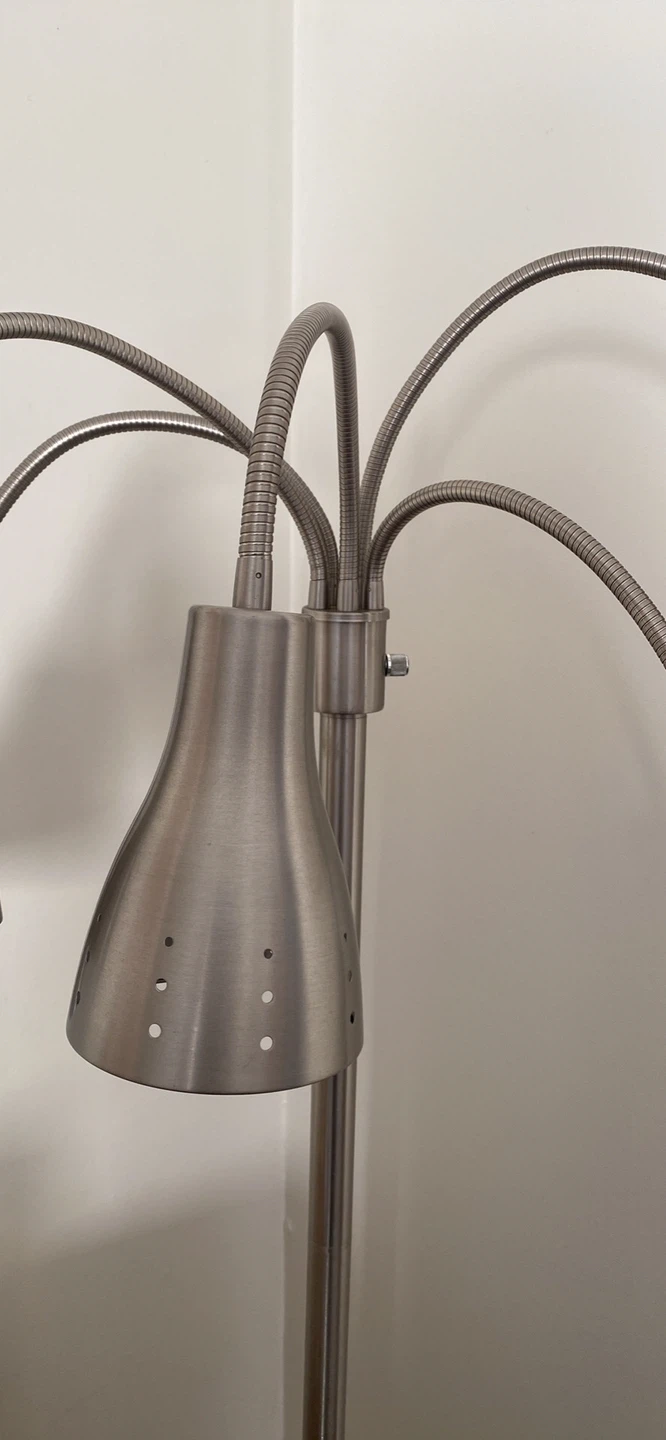 Silver Multi-Head Floor Lamp - photo 3