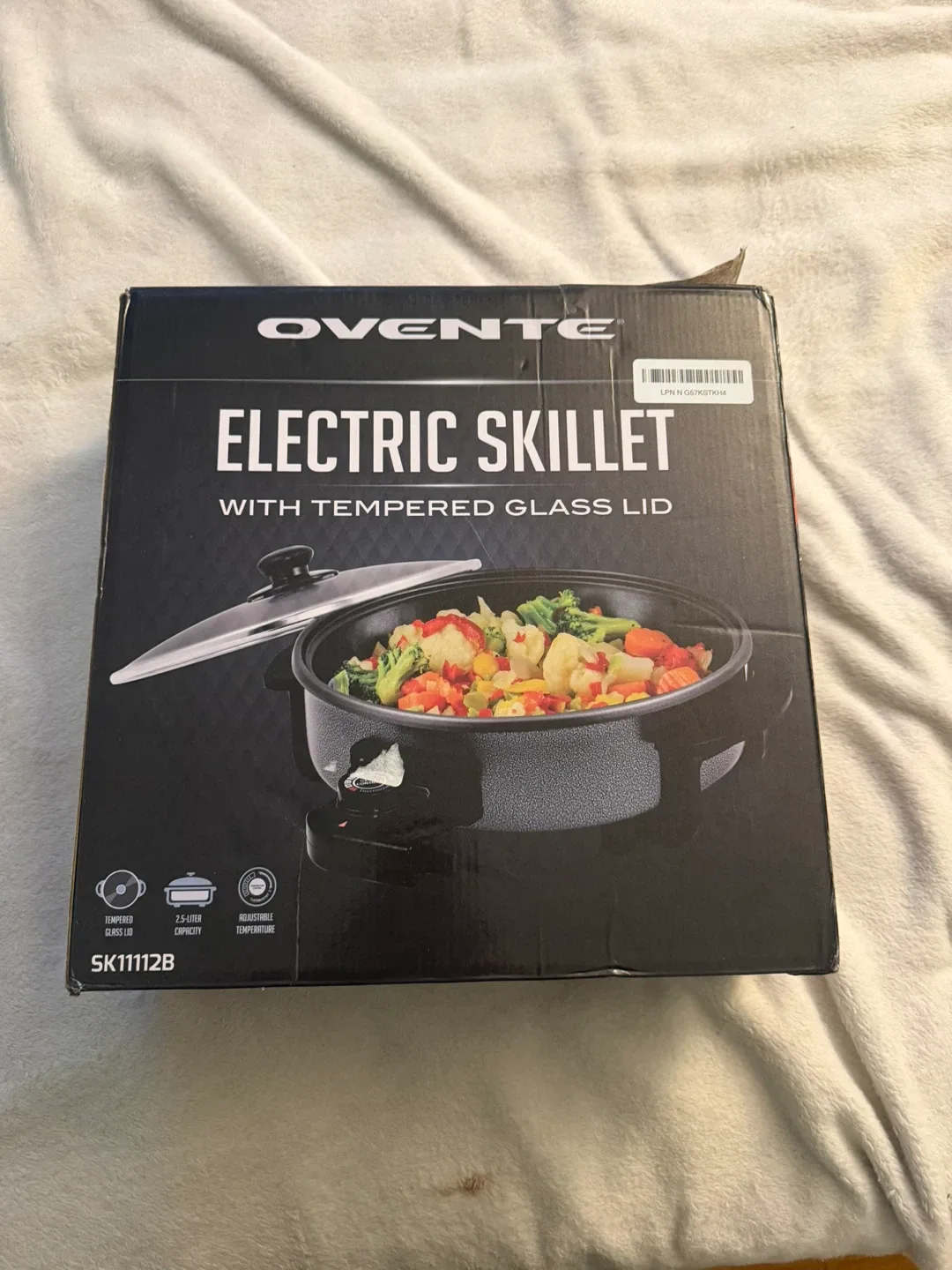 New Ovente Electric Skillet with Glass Lid