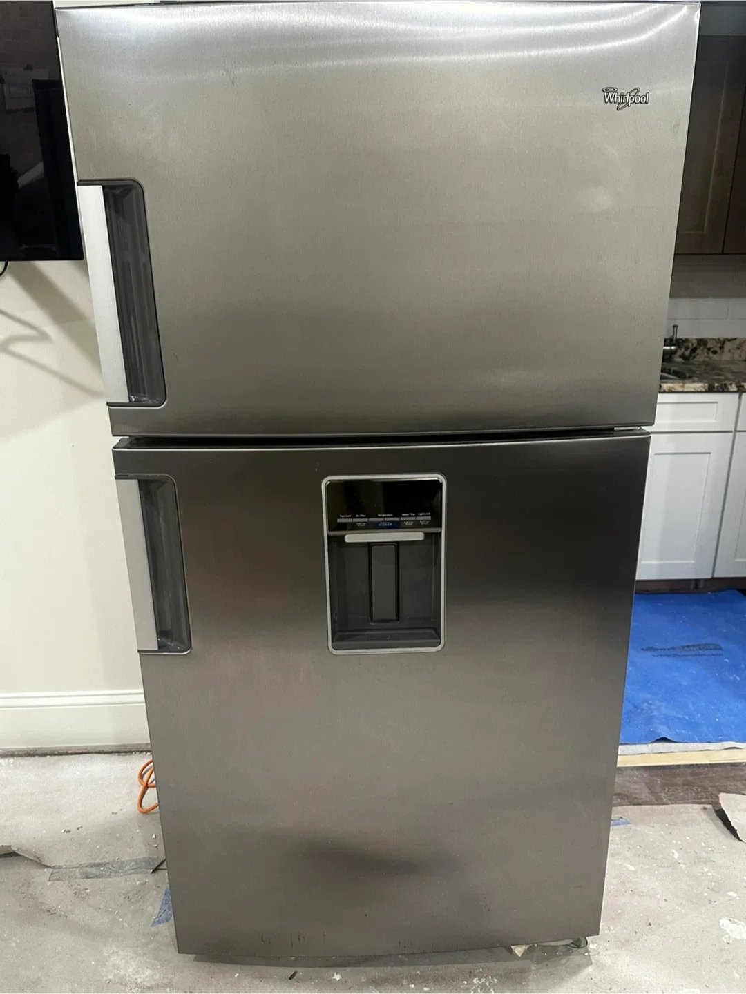 Whirlpool Top Freezer Refrigerator - Stainless Steel