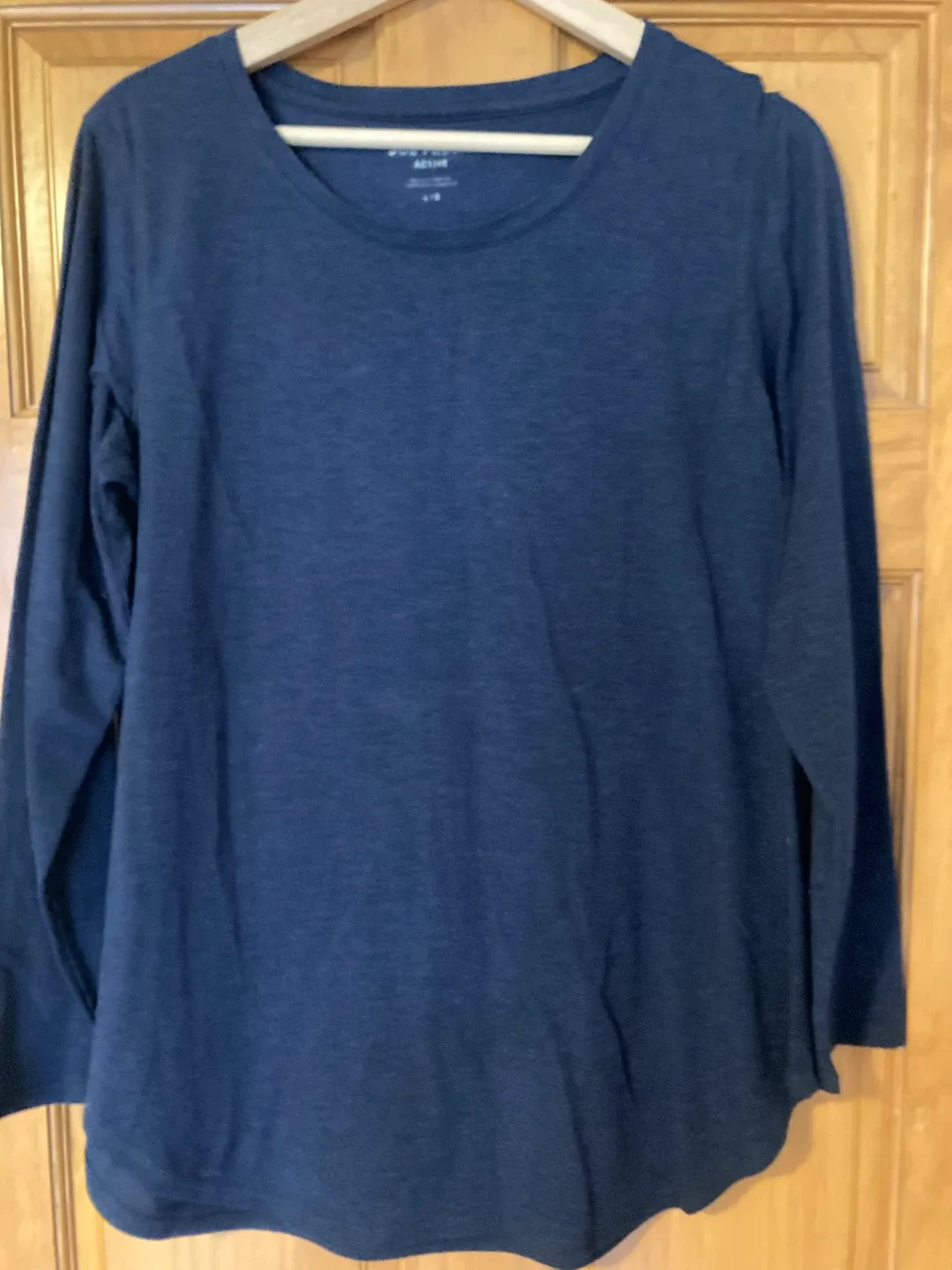 Long Sleeve Navy Shirt - Size L