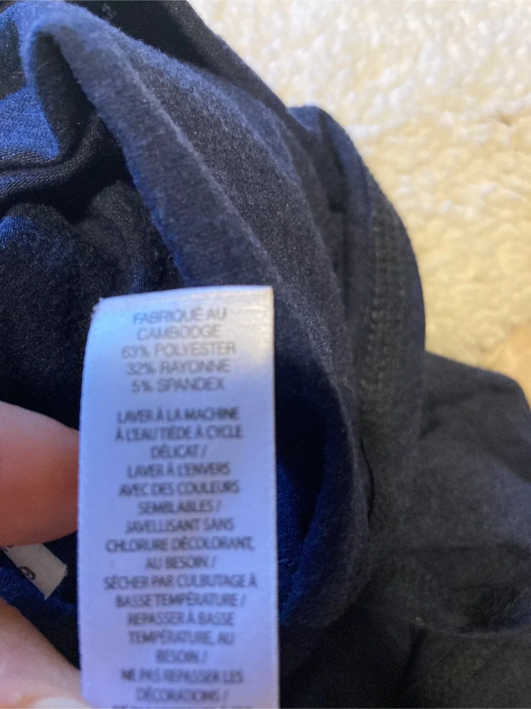 Long Sleeve Navy Shirt - Size L image indicator(4)