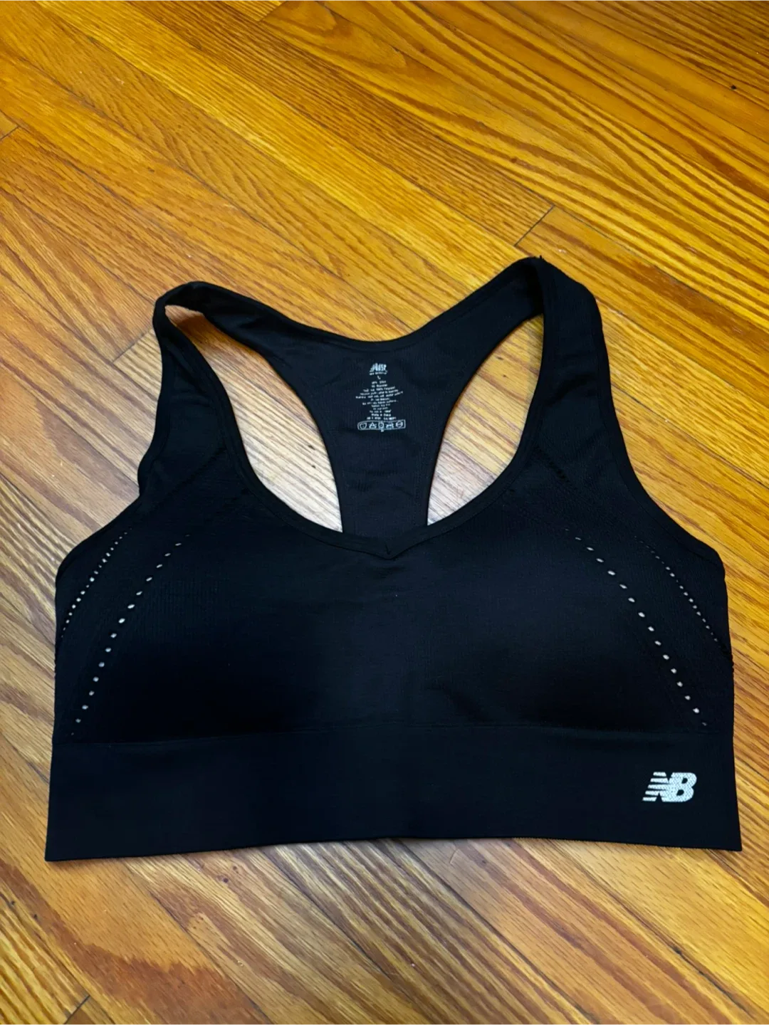 New Balance Black Sports Bra - Size L