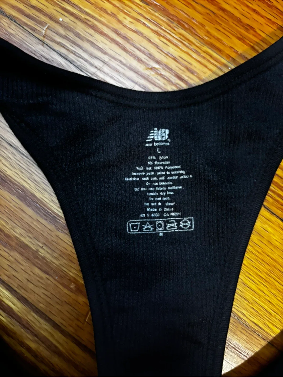 New Balance Black Sports Bra - Size L image indicator(2)