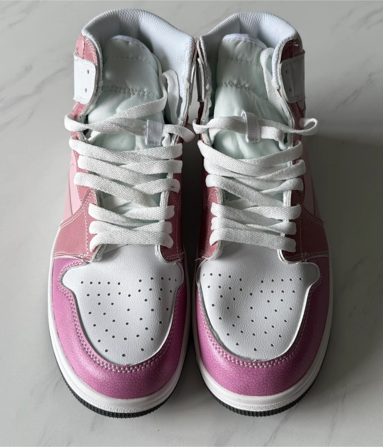 Louis Vuitton Pink High-Top Sneakers - photo 4