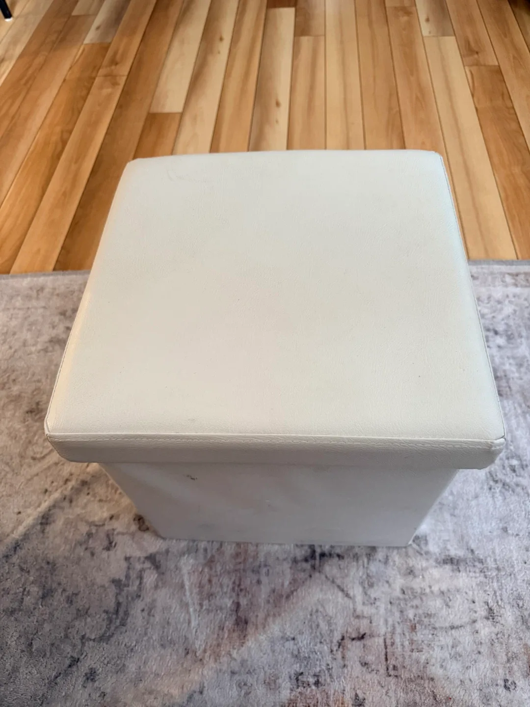 Storage Ottoman - White