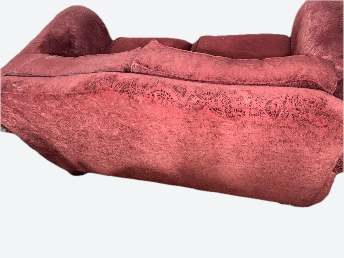 Burgundy Loveseat Sofa image indicator(2)