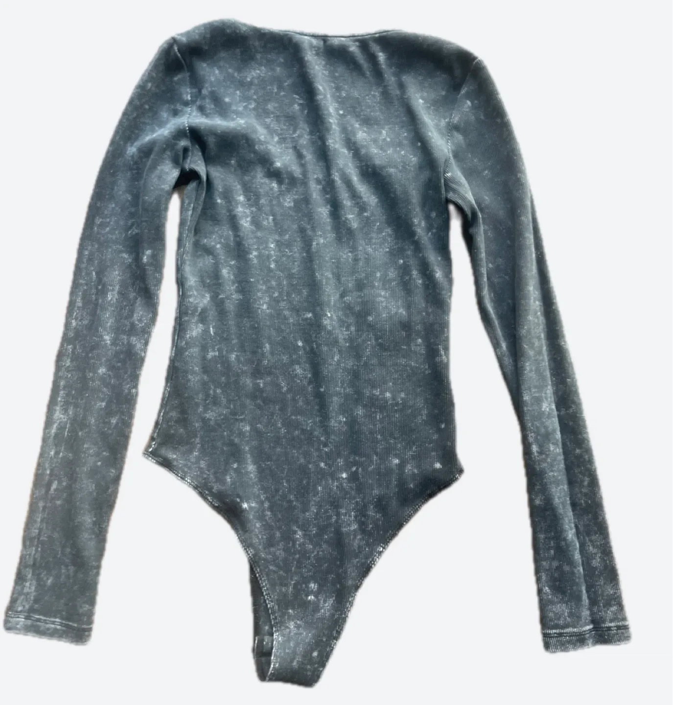 Zara Gray Long Sleeve Bodysuit - Women’s Size M image indicator(2)