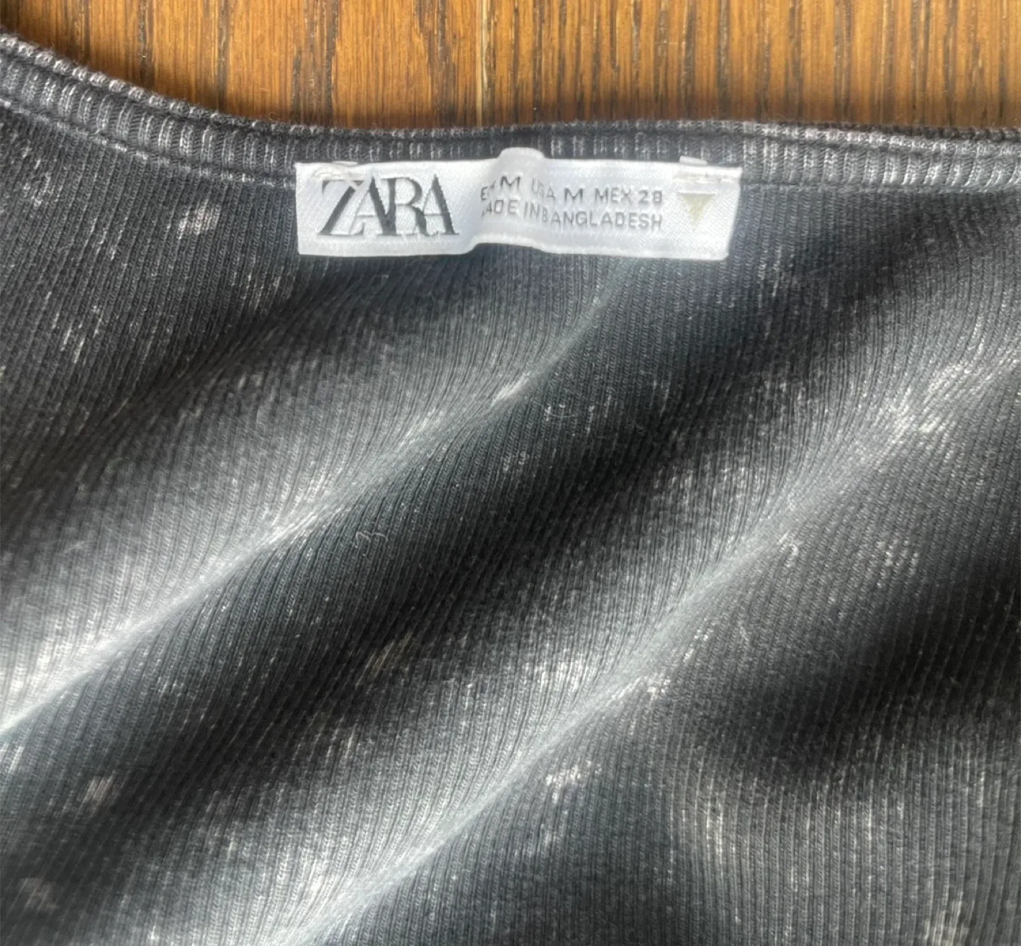 Zara Gray Long Sleeve Bodysuit - Women’s Size M image indicator(3)