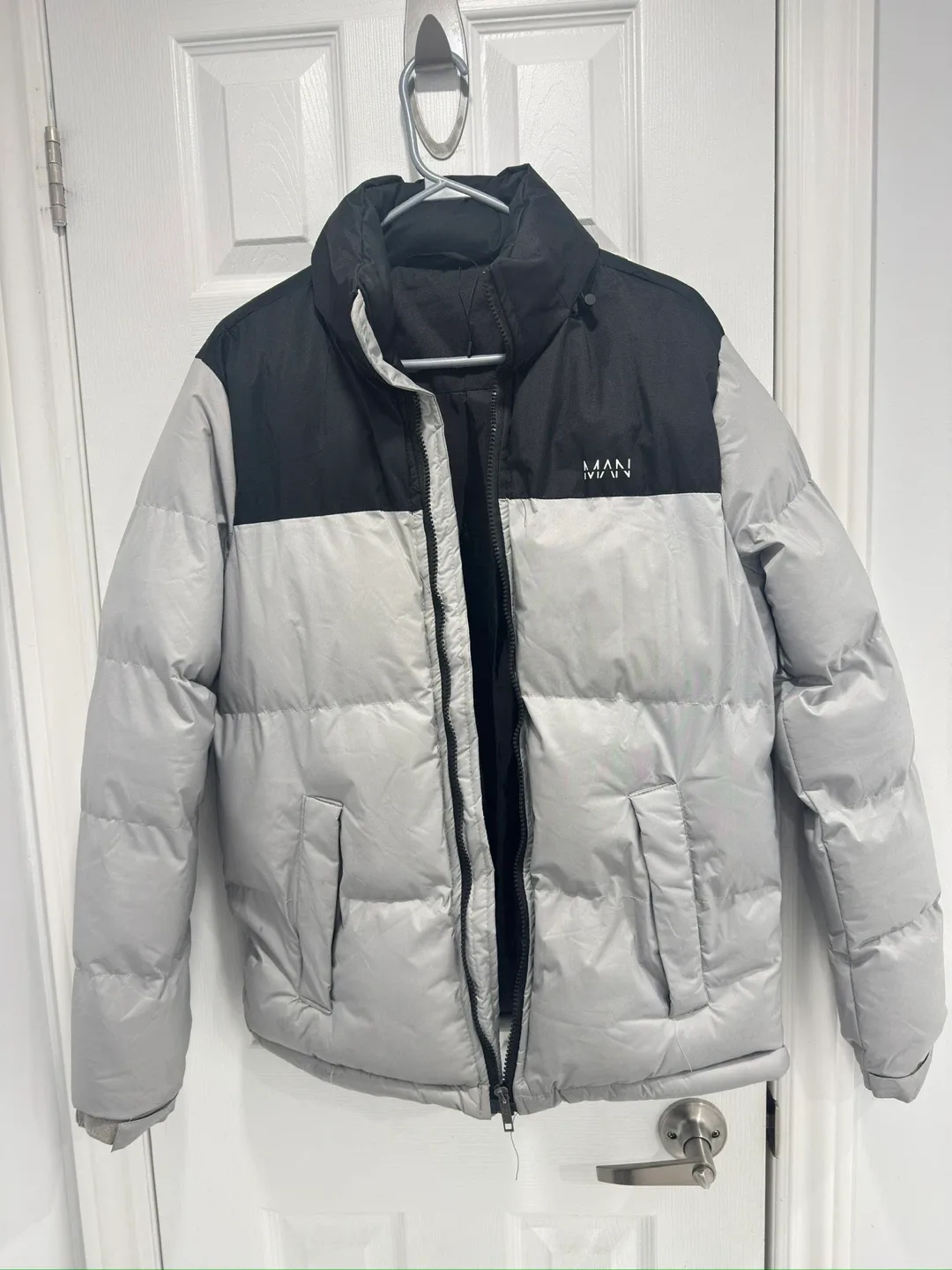 MAN Black & Grey Puffer Jacket
