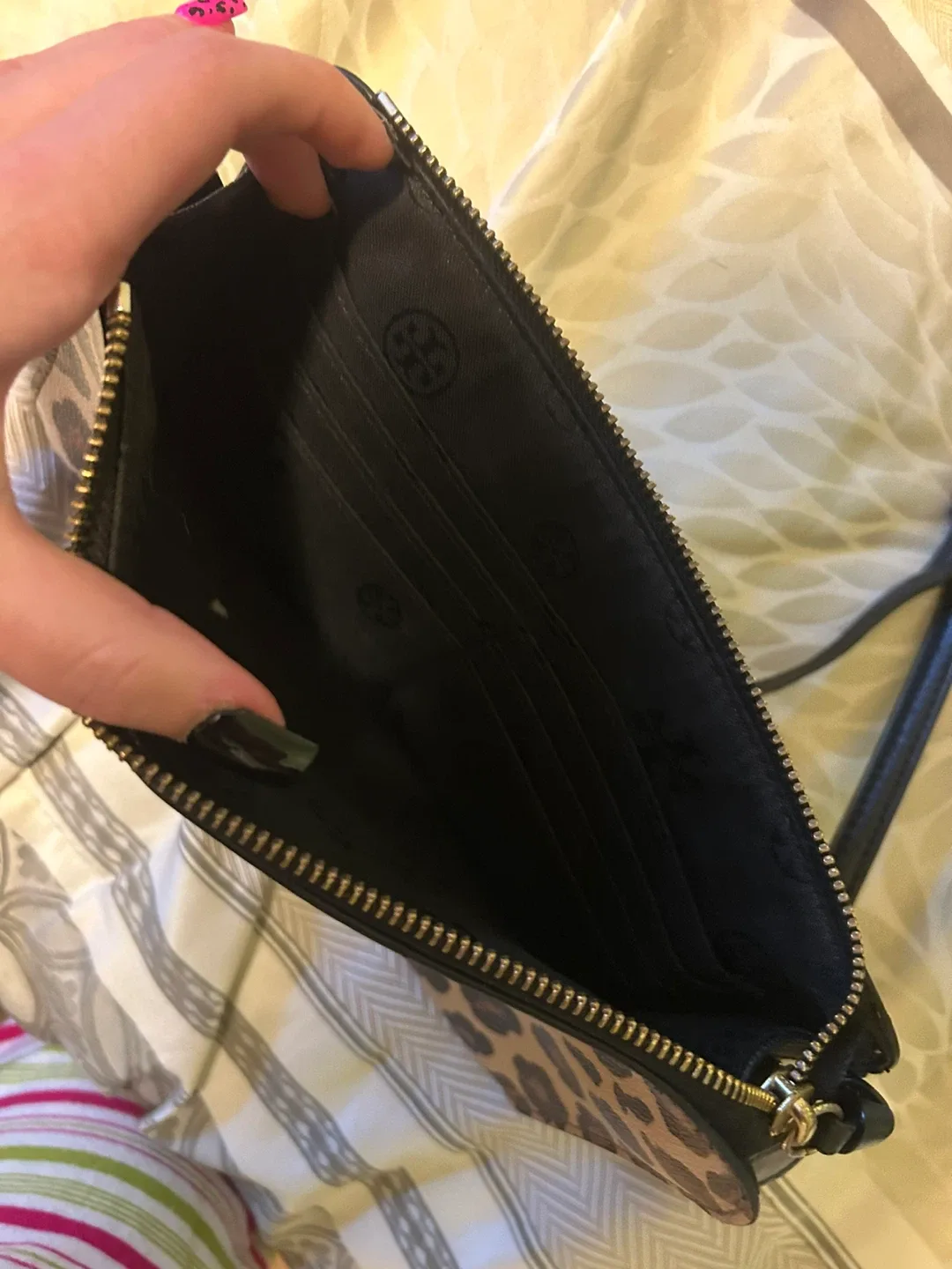 Tory Burch Leopard Print Wallet Crossbody image indicator(2)