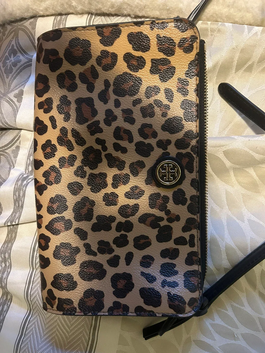Tory Burch Leopard Print Wallet Crossbody