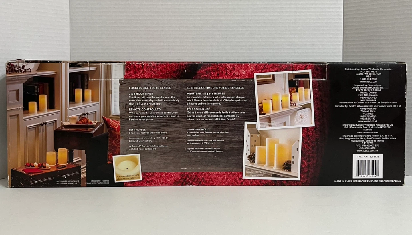 6 LED Wax Candles - photo 2