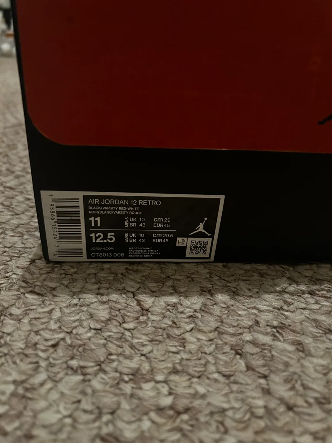 Jordan 12 Playoffs Size 11 2022 Mens Shoes image indicator(9)