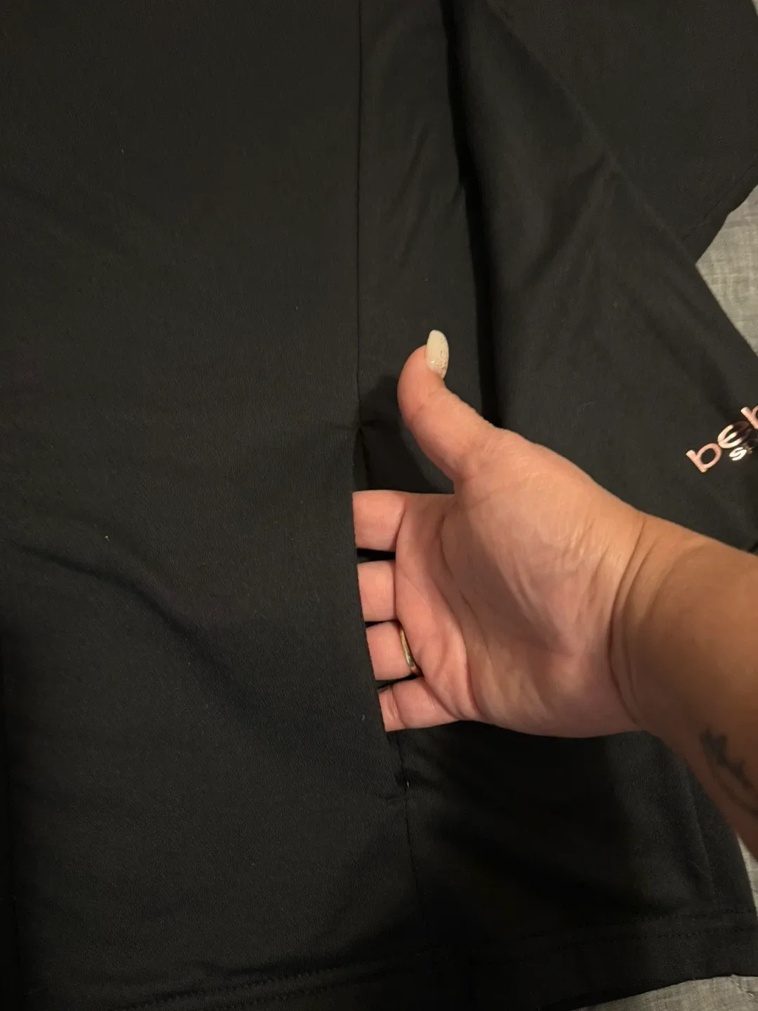 Bebe Sport Black Full Zip Hoodie - Size XL image indicator(4)