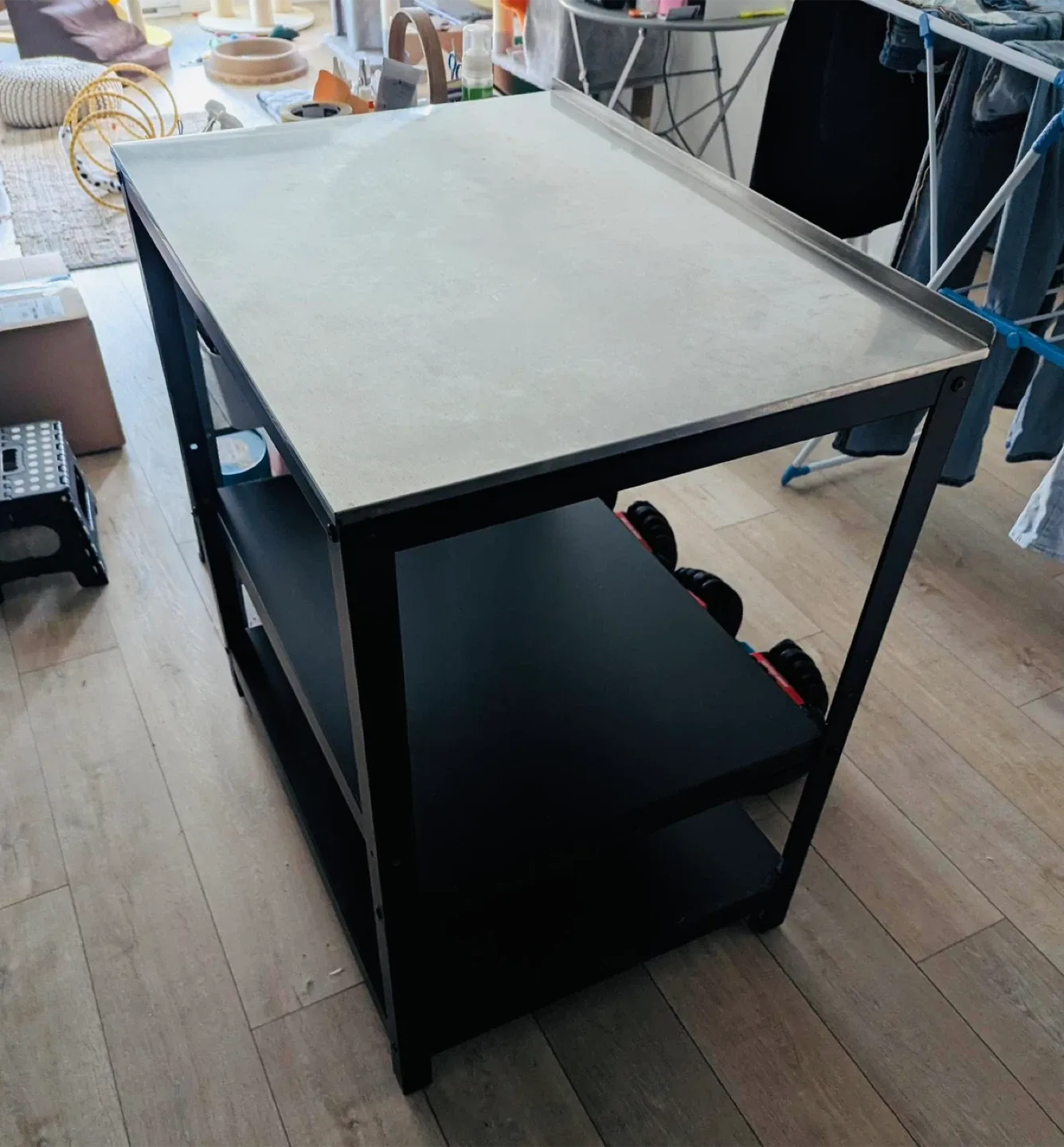 IKEA Grillskar kitchen island shelf unit