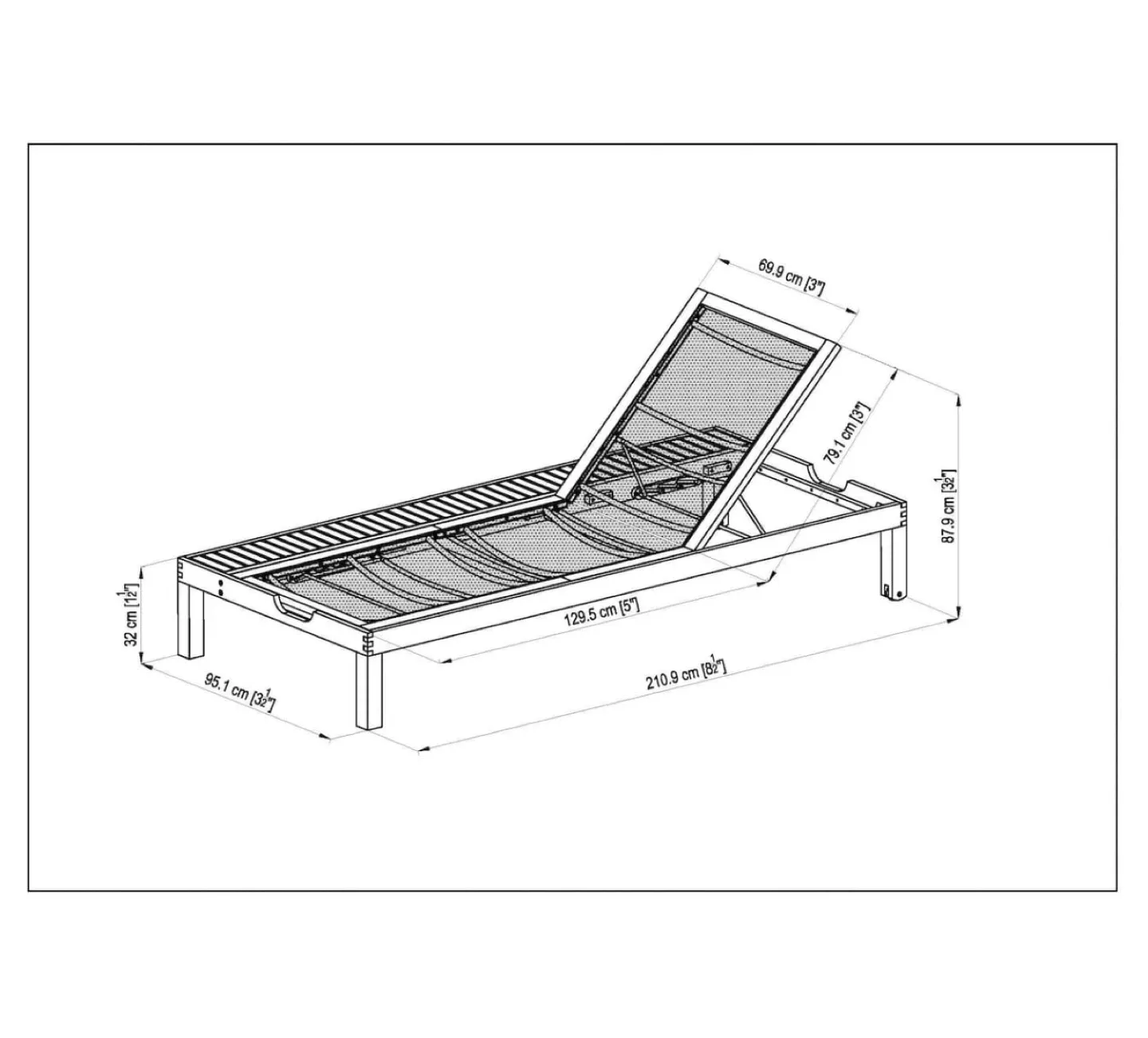 Outdoor Wooden Lounger (Brand New) image indicator(3)