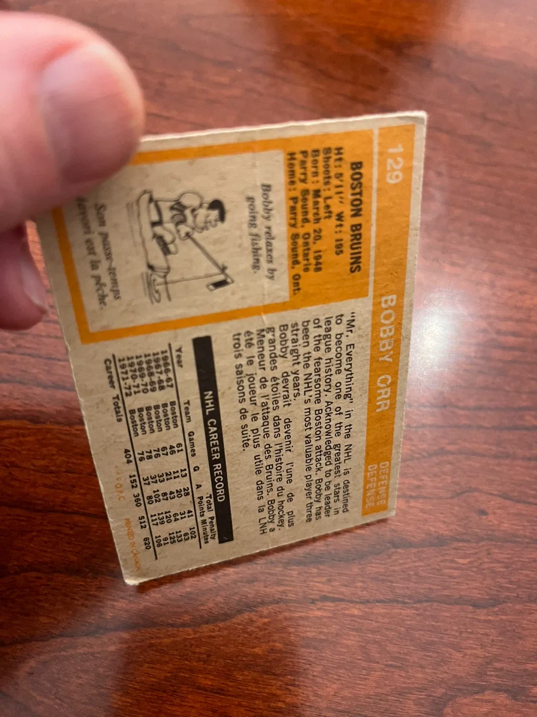 1972-73 O-Pee-Chee #129 Bobby Orr image indicator(3)