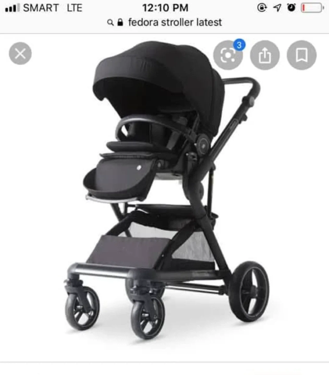Fedora Stroller - Grey