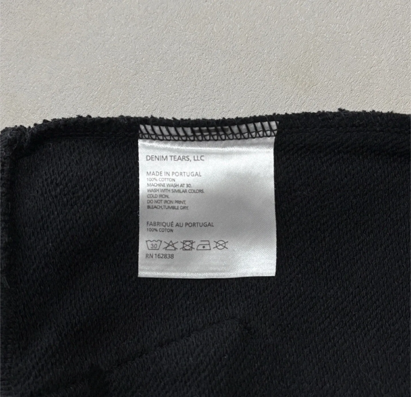 Full Black Denim Tears Hoodie Size M image indicator(5)
