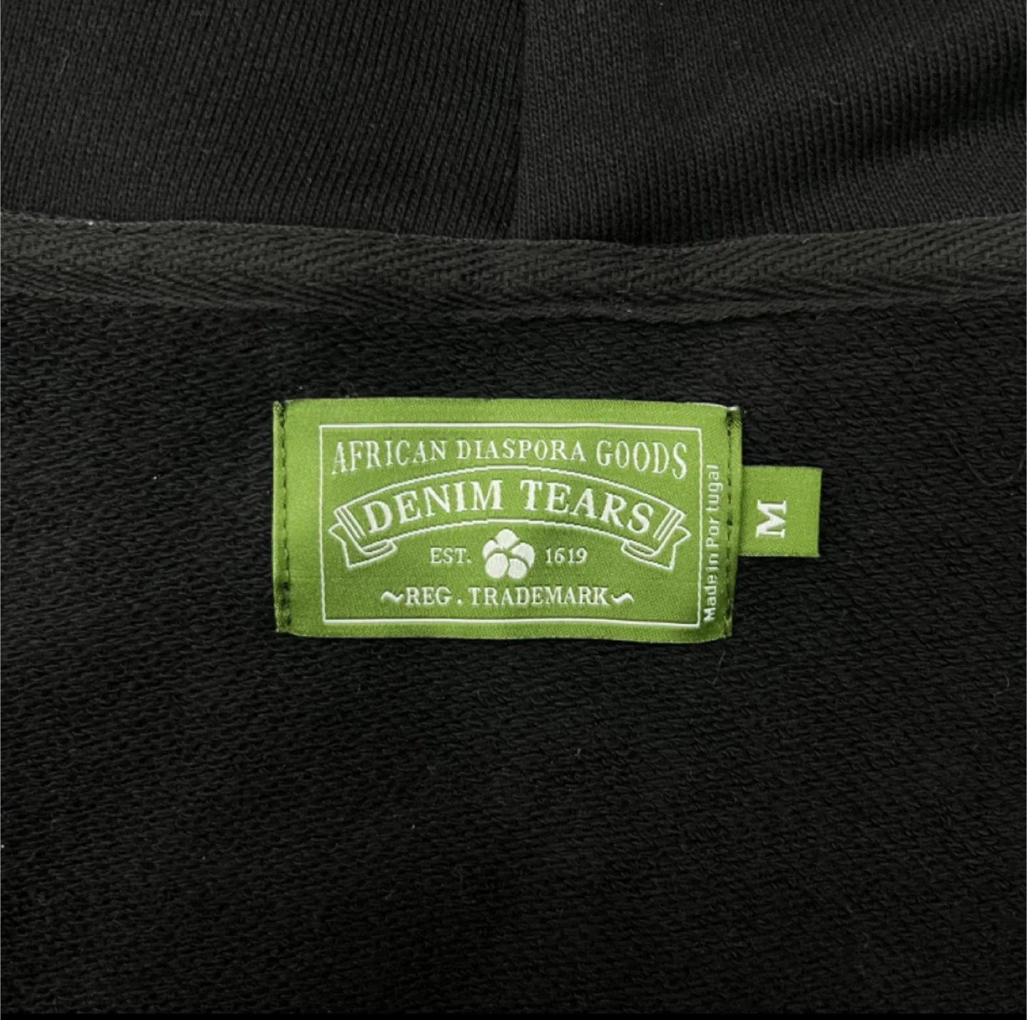 Full Black Denim Tears Hoodie Size M image indicator(4)