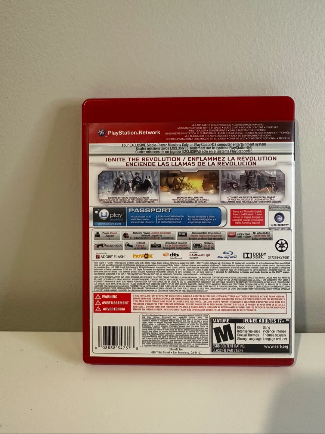 Assassin's Creed III - PS3 Game - photo 2