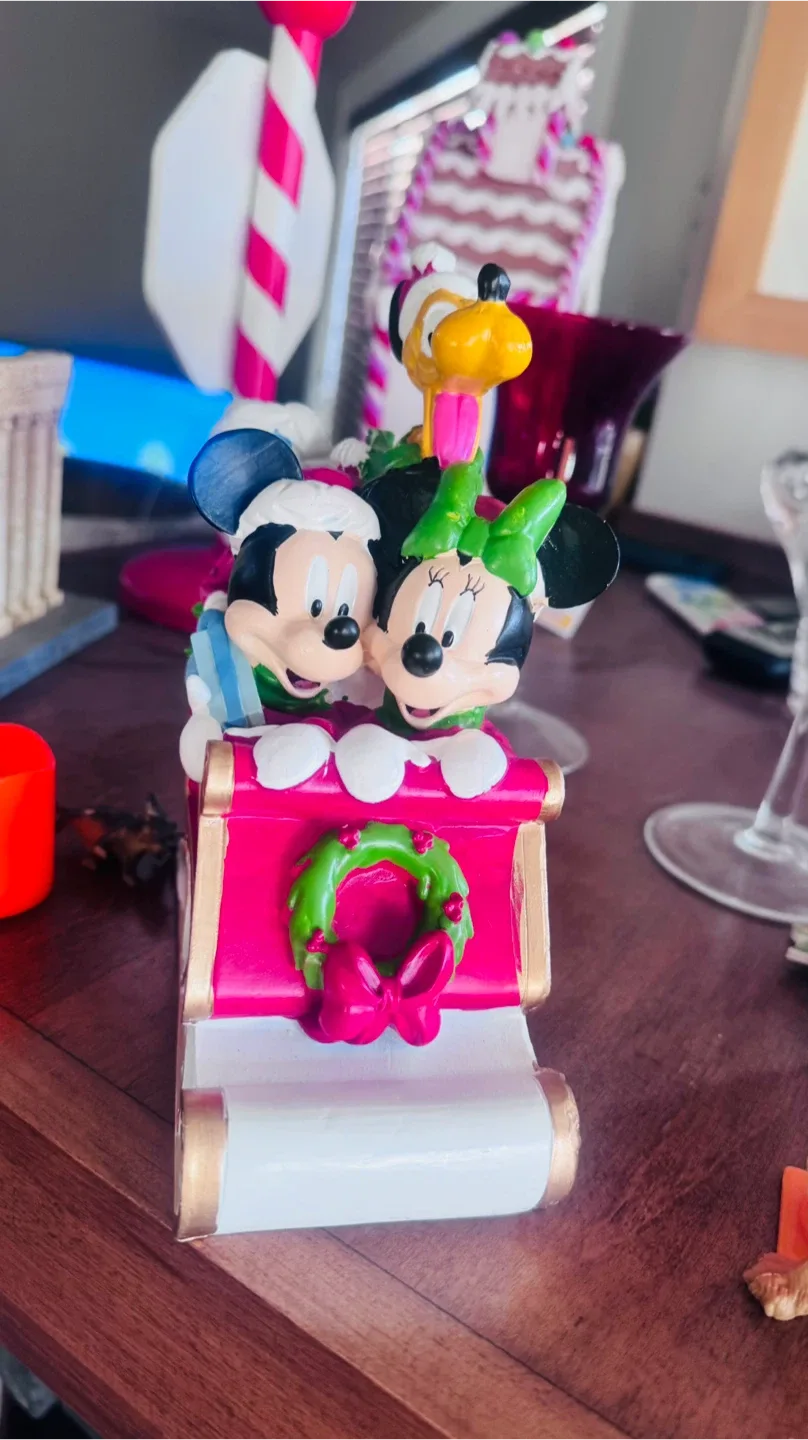 Disney Christmas Sleigh Figurine