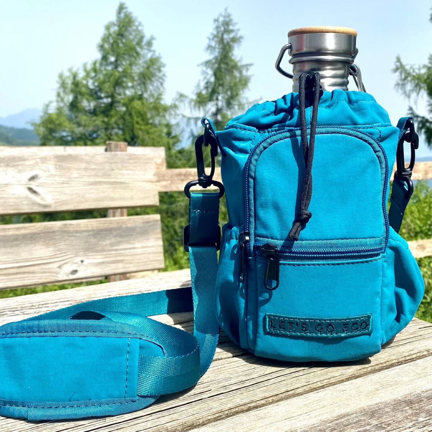 Let's Go Eco Teal Crossbody Bag image indicator(5)