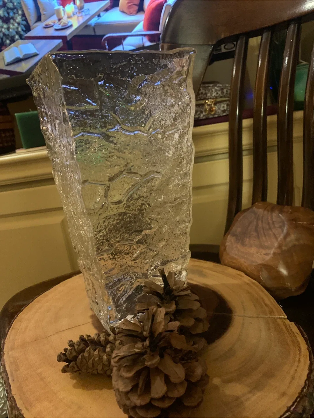 Ice Bark Glass Vase image indicator(3)