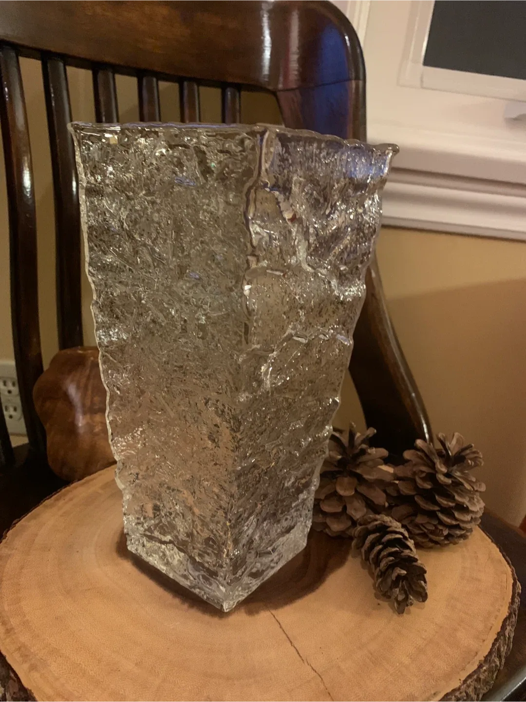 Ice Bark Glass Vase image indicator(7)