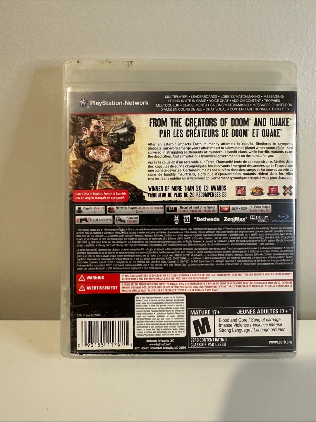 Rage Anarchy Edition PS3 Game - photo 2