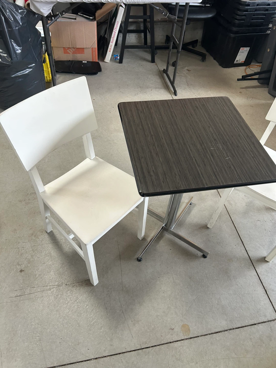 Square Dining Table with Two Chairs - photo 2
