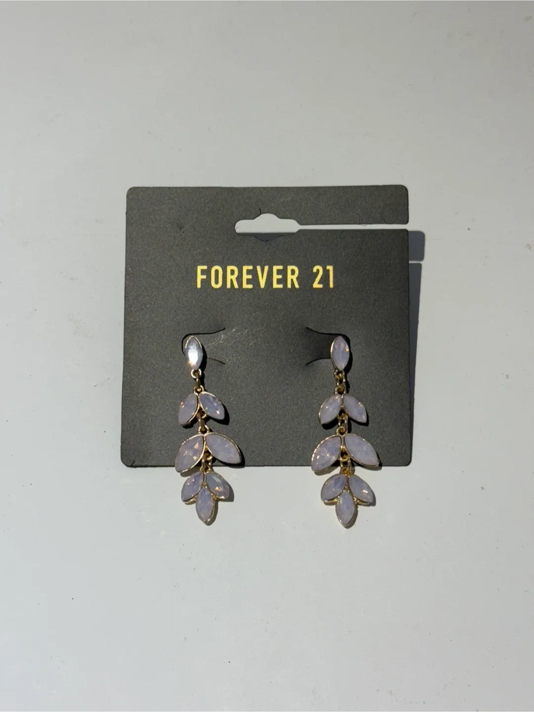 Forever 21 Leaf Drop Earrings - New