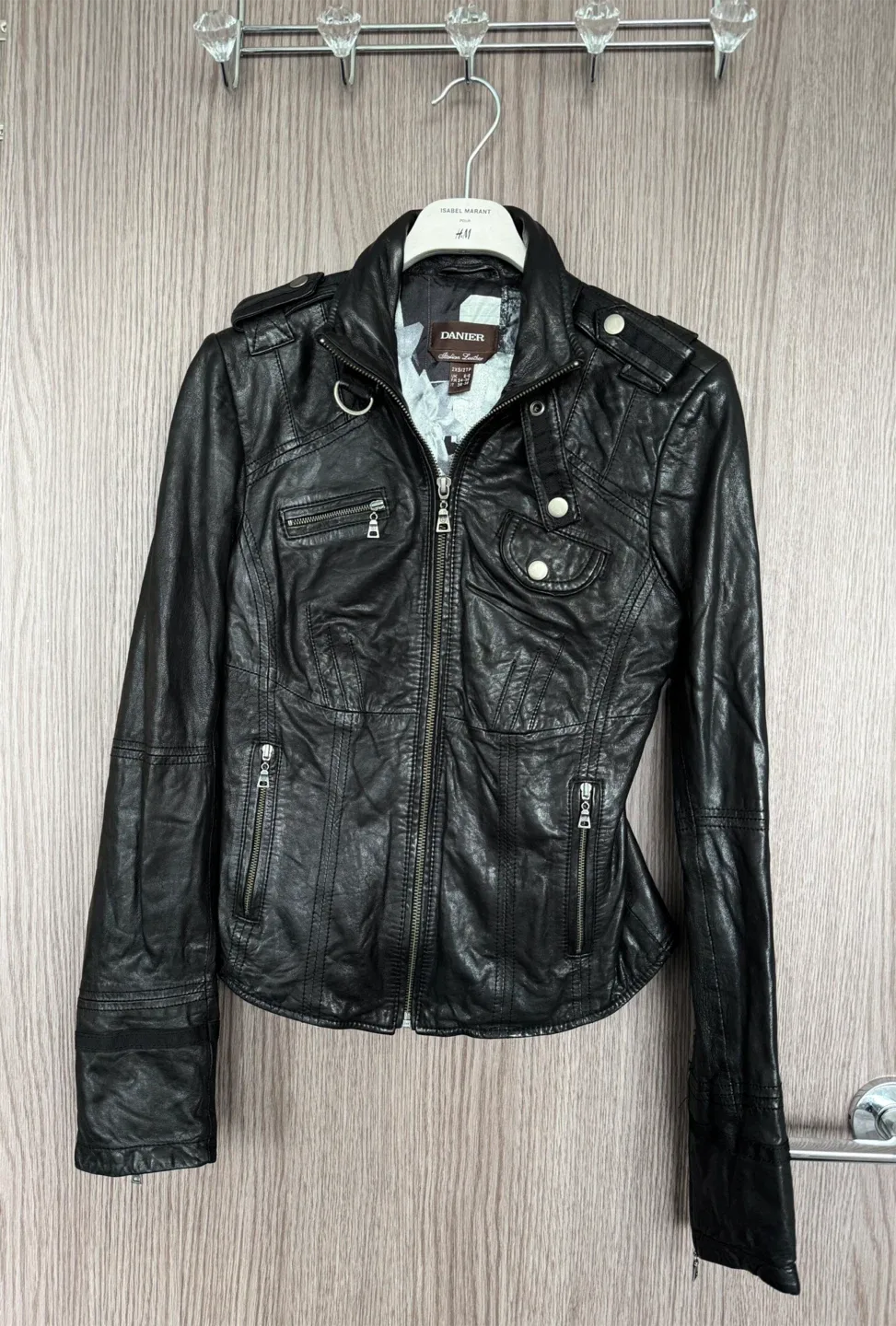Danier Italian Leather Jacket - Size 2XS/2TP