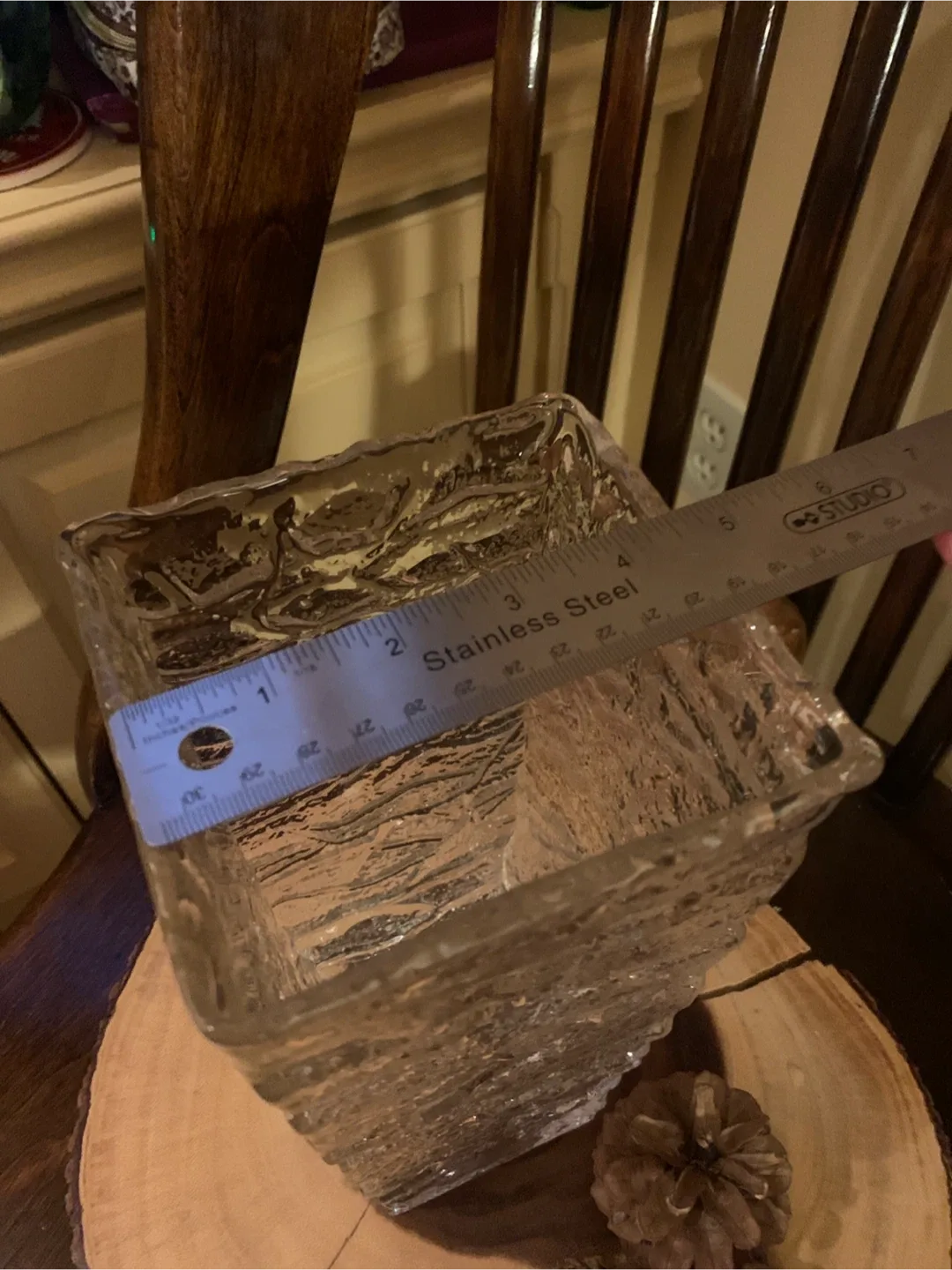 Ice Bark Glass Vase image indicator(10)