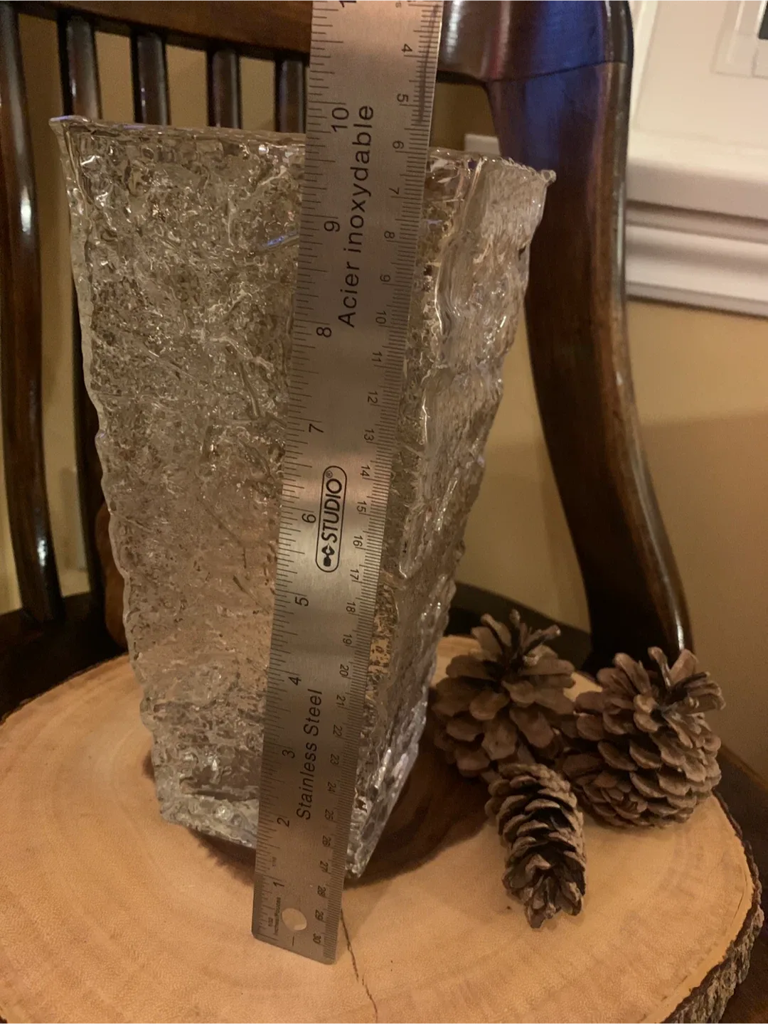 Ice Bark Glass Vase image indicator(9)