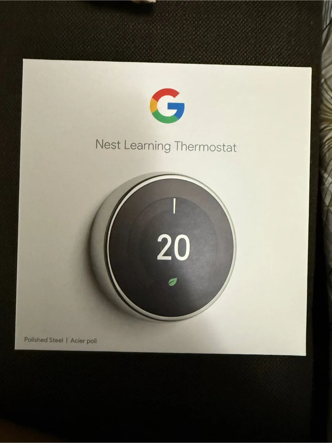 Google Nest Learning Thermostat - Polished Steel