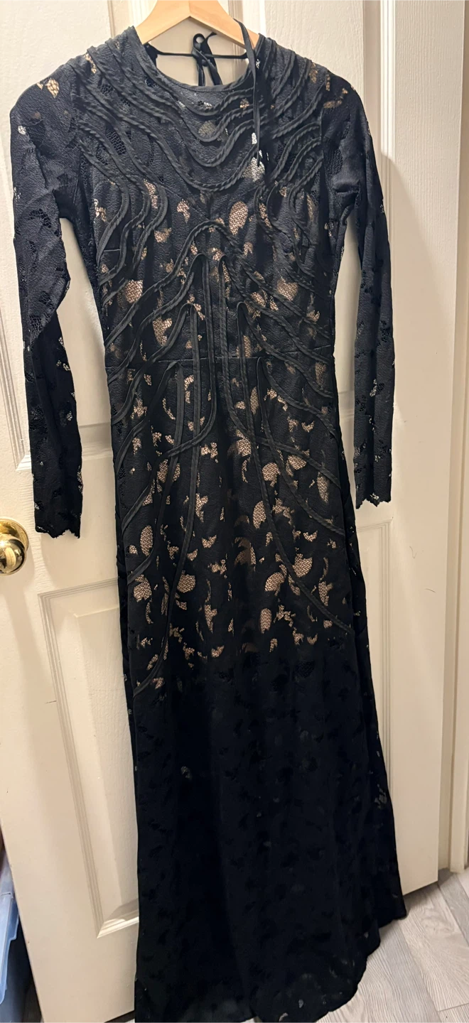 H&M Black Lace Dress - Size 8